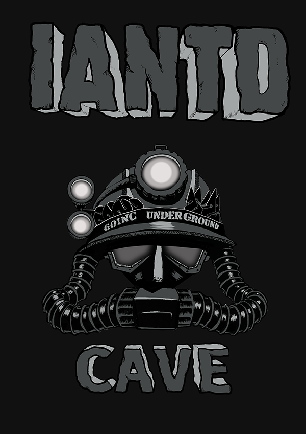 Paul Lijnen from IANTD Benelux asked me this time to design a Cavedive-logo for a T-shirt. It had to contain the titel 'Goning Underground' after a song from the Jam.